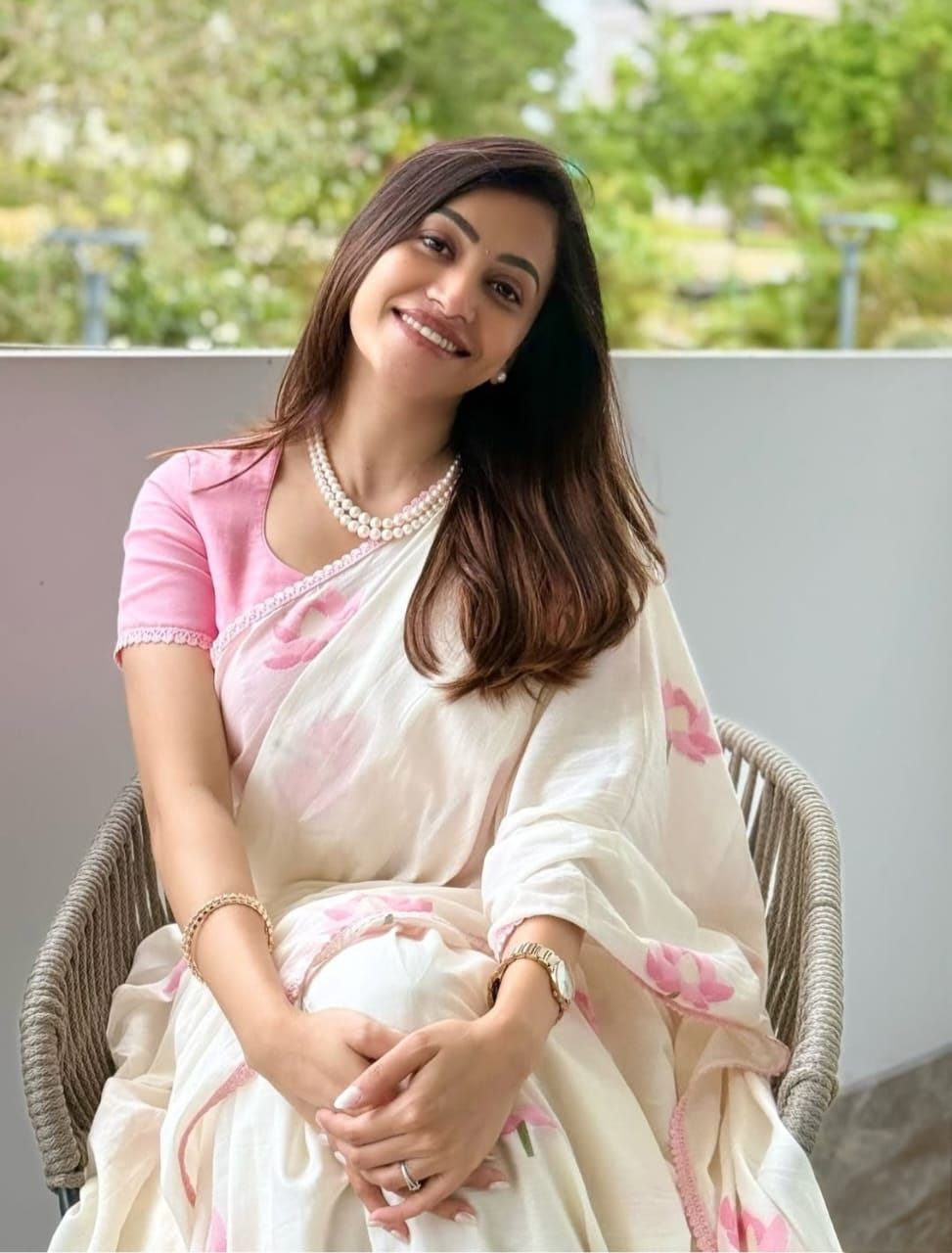 Soft Premium Linen Digital Print Saree
